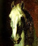 charles emile callande tete de cheval blanc France oil painting artist